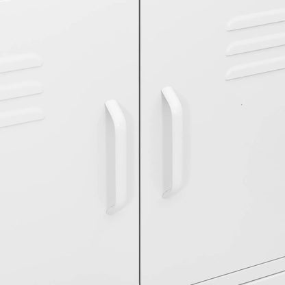 vidaXL Storage Cabinet White 80x35x101.5 cm Steel