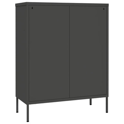 vidaXL Drawer Cabinet | Anthracite | Steel | Medium | Drawer Cabinet