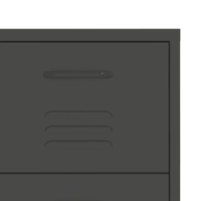 vidaXL Drawer Cabinet | Anthracite | Steel | Medium | Drawer Cabinet
