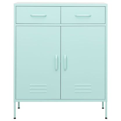 vidaXL Storage Cabinet | Mint | Steel | Mid-size | Levelers | Storage Cabinet