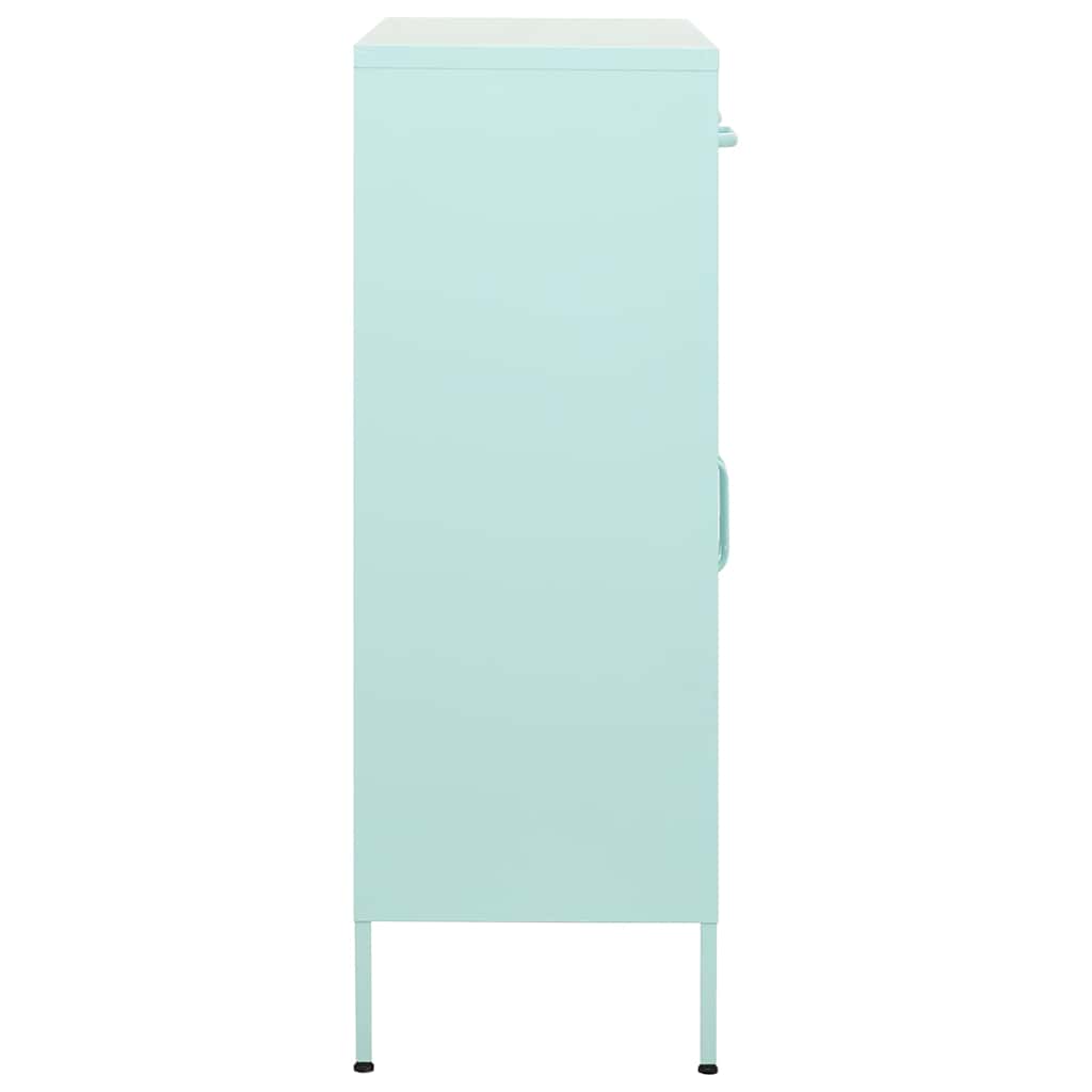 336158 vidaXL Storage Cabinet Mint 80x35x101,5 cm Steel