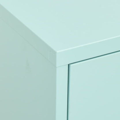 vidaXL Storage Cabinet | Mint | Steel | Mid-size | Levelers | Storage Cabinet