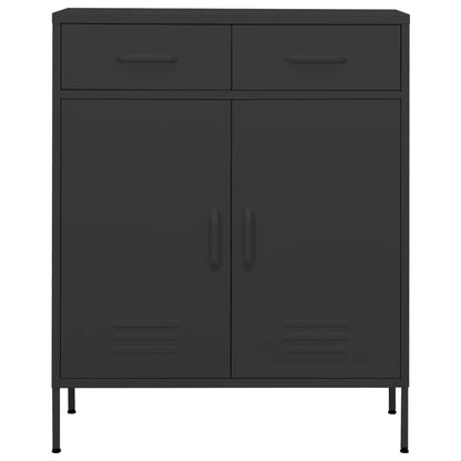 vidaXL Storage Cabinet | Anthracite | Steel | 80 x 35 x 101.5 cm | Levelers