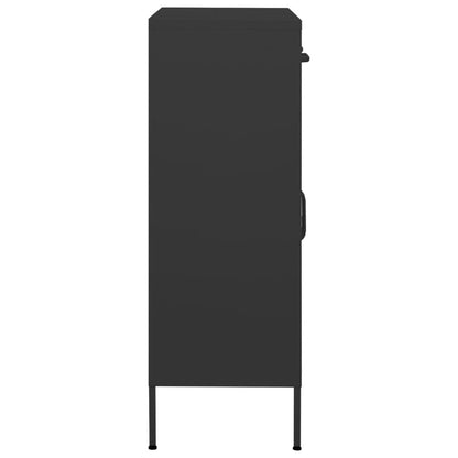 vidaXL Storage Cabinet | Anthracite | Steel | 80 x 35 x 101.5 cm | Levelers