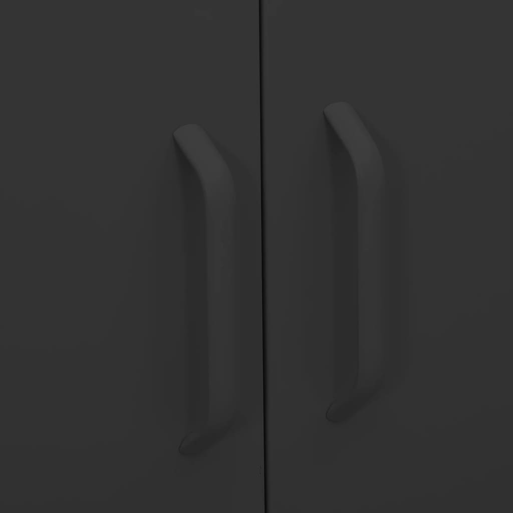 vidaXL Storage Cabinet | Anthracite | Steel | 80 x 35 x 101.5 cm | Levelers