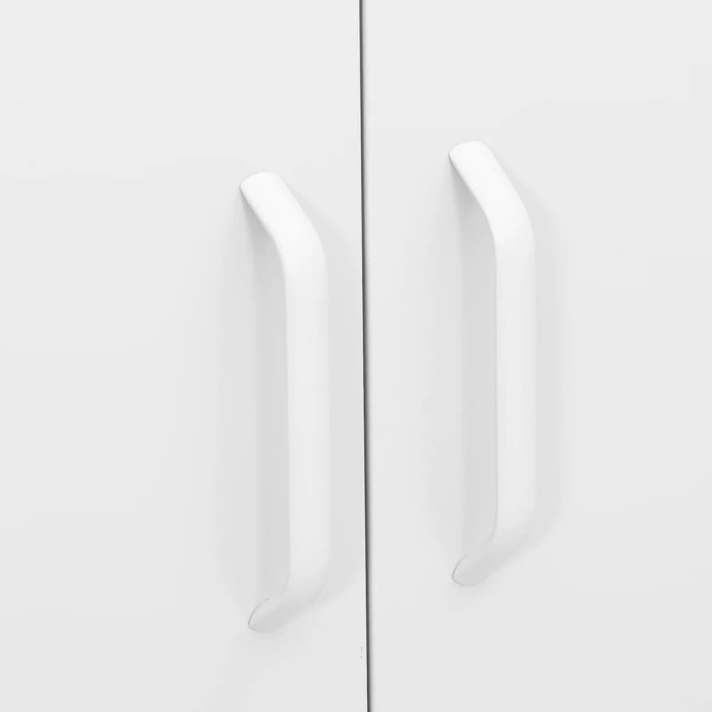 vidaXL Storage Cabinet White 80x35x101.5 cm Steel