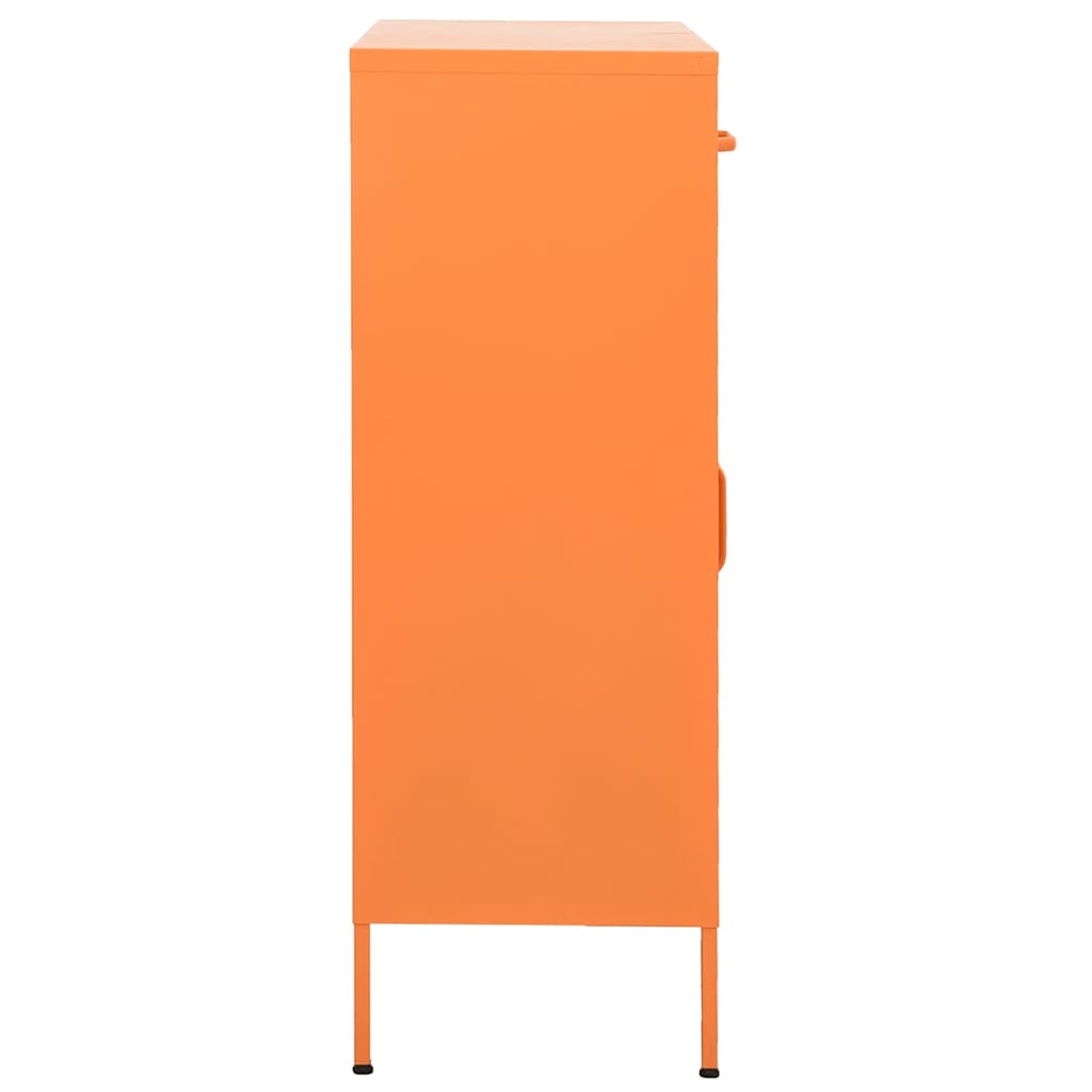 vidaXL Storage Cabinet | Orange | Steel | Medium | Storage Cabinet | Rectangular