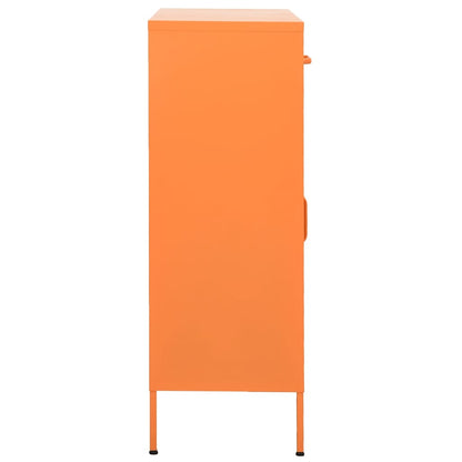 vidaXL Storage Cabinet | Orange | Steel | Medium | Storage Cabinet | Rectangular