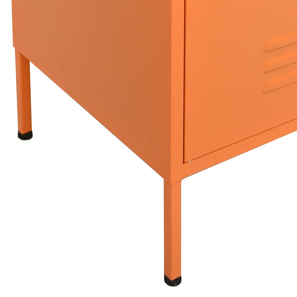 vidaXL Storage Cabinet | Orange | Steel | Medium | Storage Cabinet | Rectangular