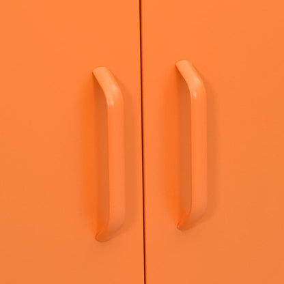 vidaXL Storage Cabinet | Orange | Steel | Medium | Storage Cabinet | Rectangular