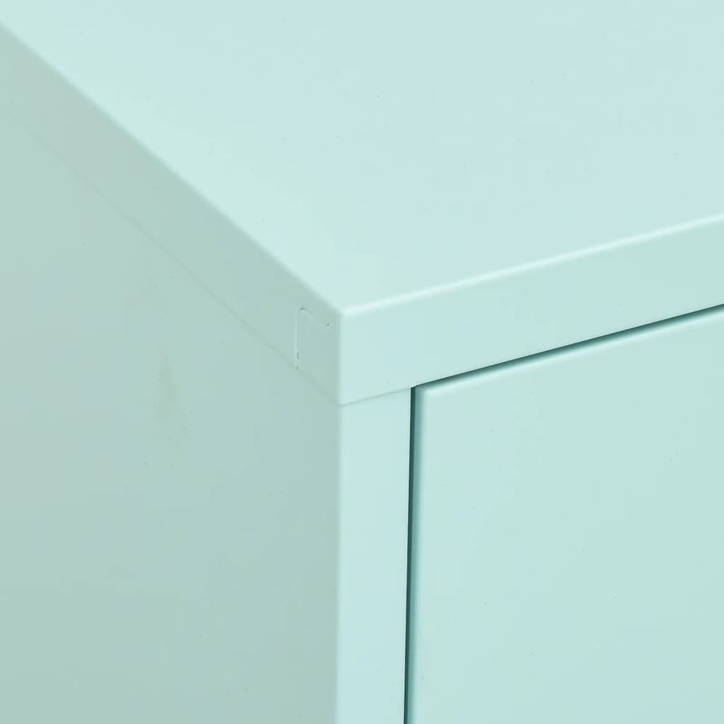 vidaXL Storage Cabinet | Mint | Steel | Medium | Storage Cabinet | Rectangular