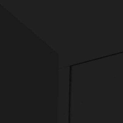 vidaXL Storage Cabinet | Black | Steel | Medium | Height-Adjustable Shelves