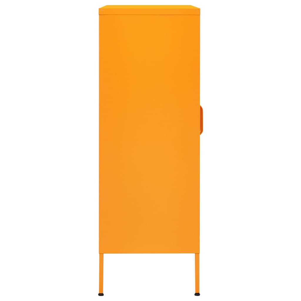 vidaXL Storage Cabinet Mustard Yellow 80x35x101.5 cm Steel