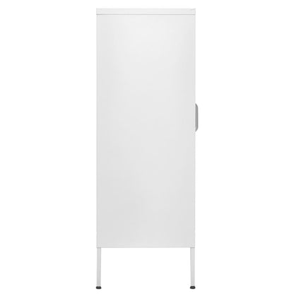 vidaXL Storage Cabinet White 80x35x101.5 cm Steel