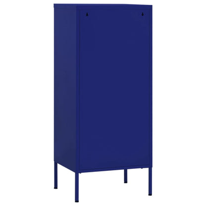 vidaXL Storage Cabinet Navy Blue 42.5x35x101.5 cm Steel