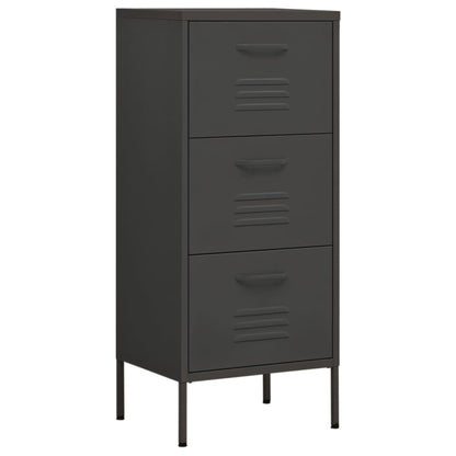 vidaXL Storage Cabinet | Anthracite | Steel | Medium | Ball-Bearing