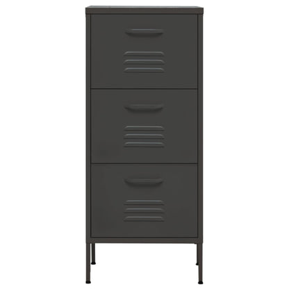 vidaXL Storage Cabinet | Anthracite | Steel | Medium | Ball-Bearing