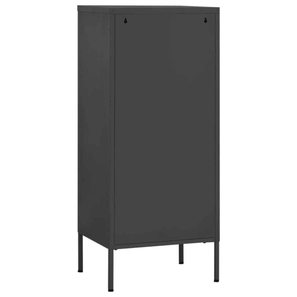 vidaXL Storage Cabinet | Anthracite | Steel | Medium | Ball-Bearing