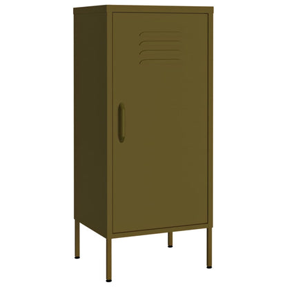 vidaXL Storage Cabinet Olive Green 42.5x35x101.5 cm Steel