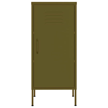 vidaXL Storage Cabinet Olive Green 42.5x35x101.5 cm Steel