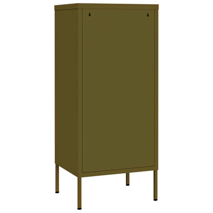 vidaXL Storage Cabinet Olive Green 42.5x35x101.5 cm Steel