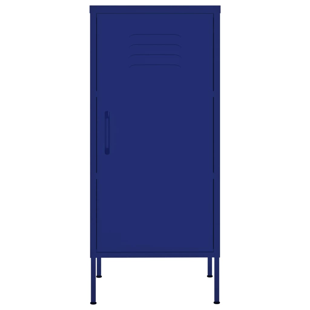 vidaXL Storage Cabinet Navy Blue 42.5x35x101.5 cm Steel