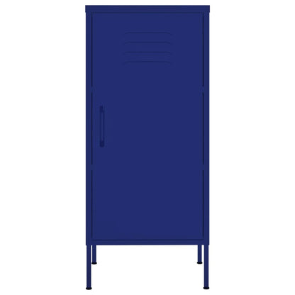 vidaXL Storage Cabinet Navy Blue 42.5x35x101.5 cm Steel