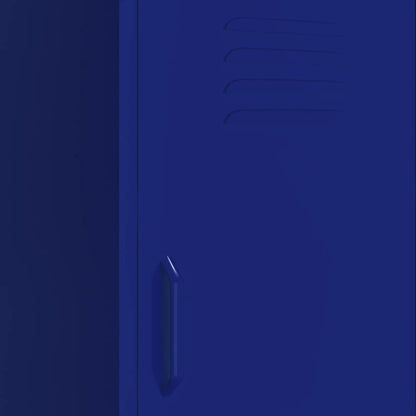 vidaXL Storage Cabinet Navy Blue 42.5x35x101.5 cm Steel
