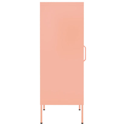 vidaXL Storage Cabinet Pink 42.5x35x101.5 cm Steel