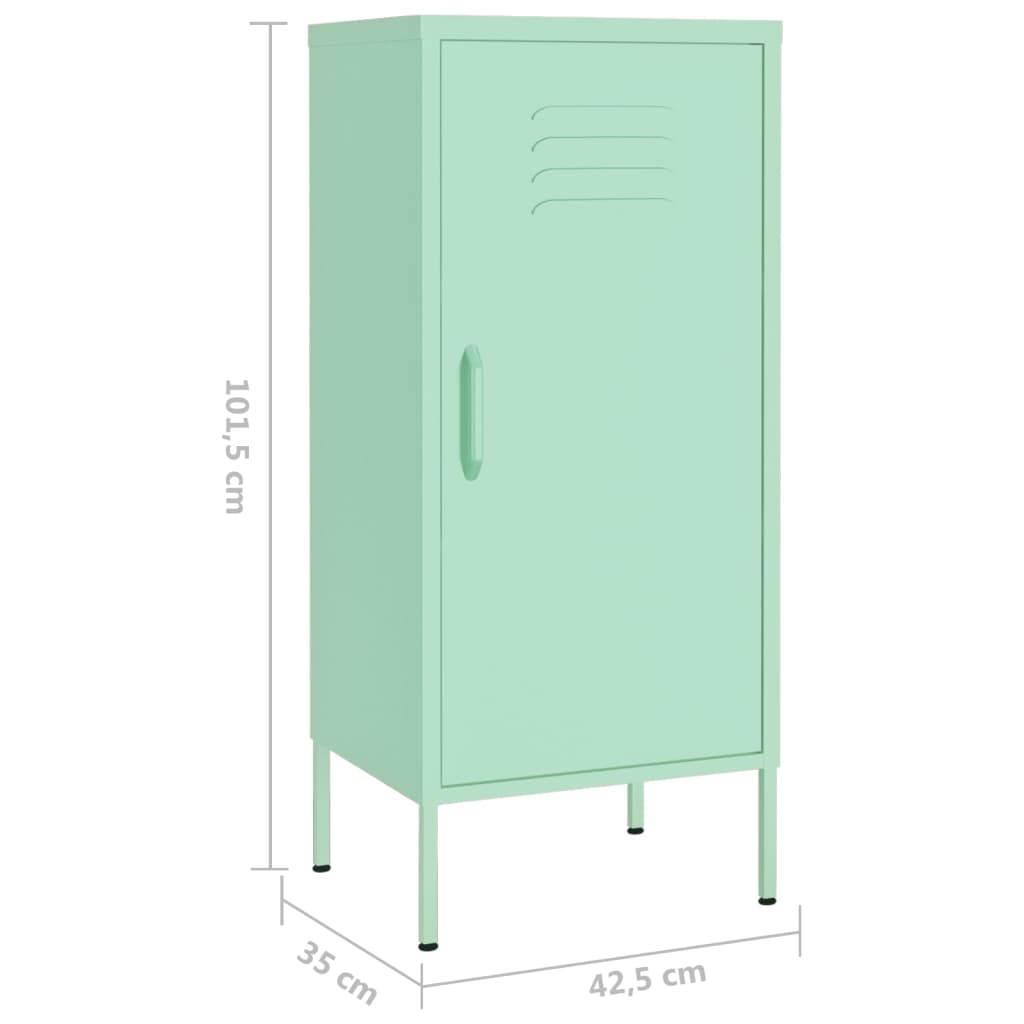 vidaXL Storage Cabinet Mint 42.5x35x101.5 cm Steel
