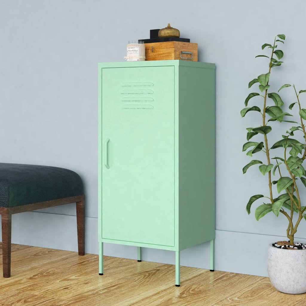 vidaXL Storage Cabinet Mint 42.5x35x101.5 cm Steel