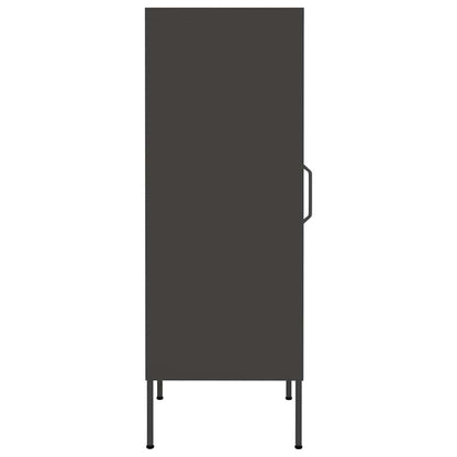 vidaXL Storage Cabinet Anthracite 42.5x35x101.5 cm Steel