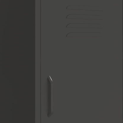 vidaXL Storage Cabinet Anthracite 42.5x35x101.5 cm Steel