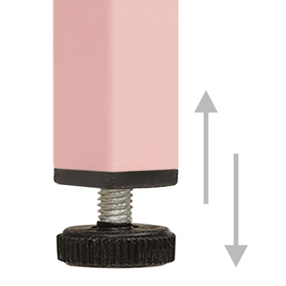 vidaXL Chest of Drawers Pink 80x35x101.5 cm Steel