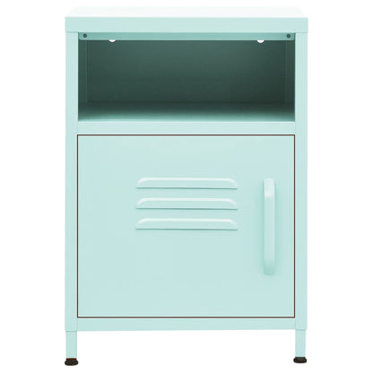 vidaXL Nightstand Mint 35x35x51 cm Steel