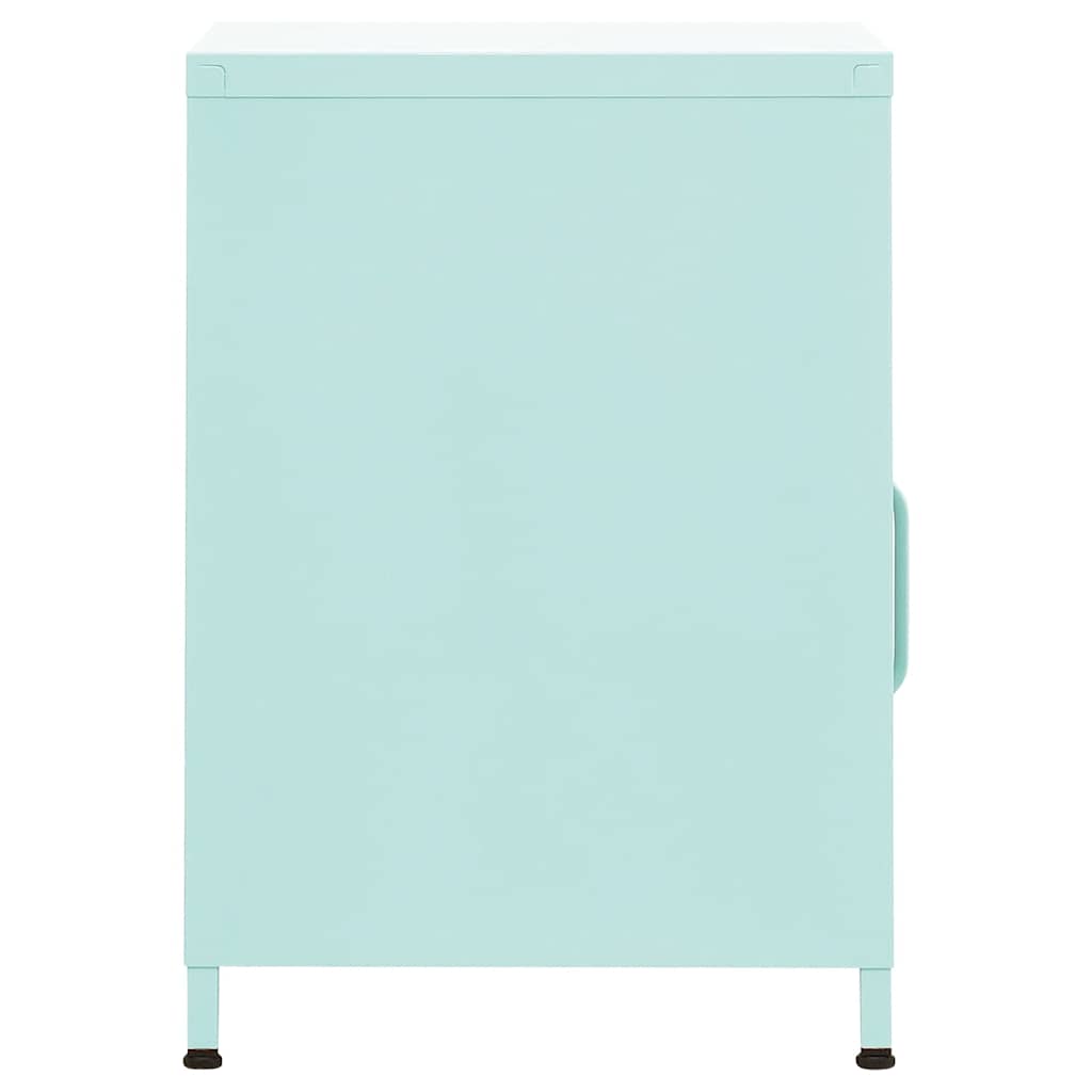 vidaXL Nightstand Mint 35x35x51 cm Steel