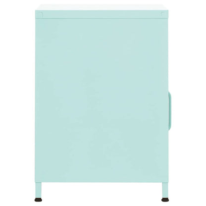vidaXL Nightstand Mint 35x35x51 cm Steel