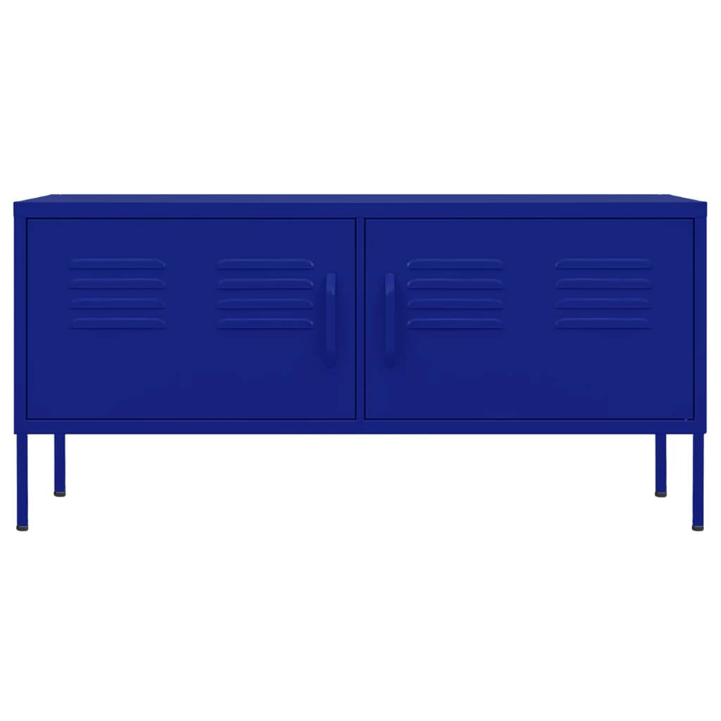 vidaXL TV Cabinet Navy Blue 105x35x50 cm Steel