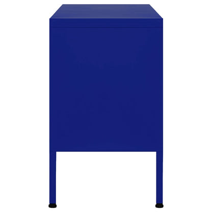 vidaXL TV Cabinet Navy Blue 105x35x50 cm Steel
