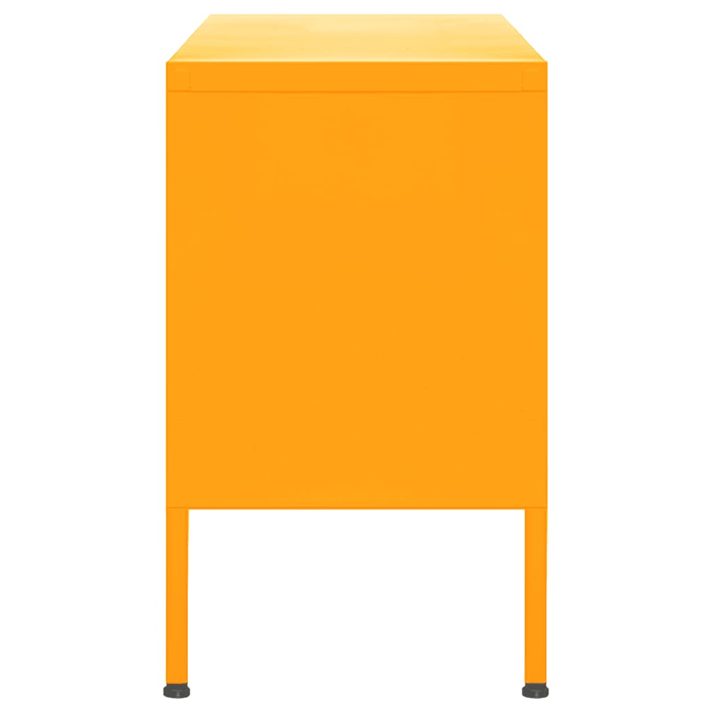 vidaXL TV Cabinet Mustard Yellow 105x35x50 cm Steel