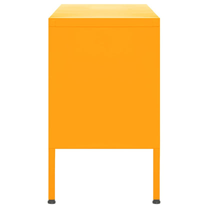vidaXL TV Cabinet Mustard Yellow 105x35x50 cm Steel