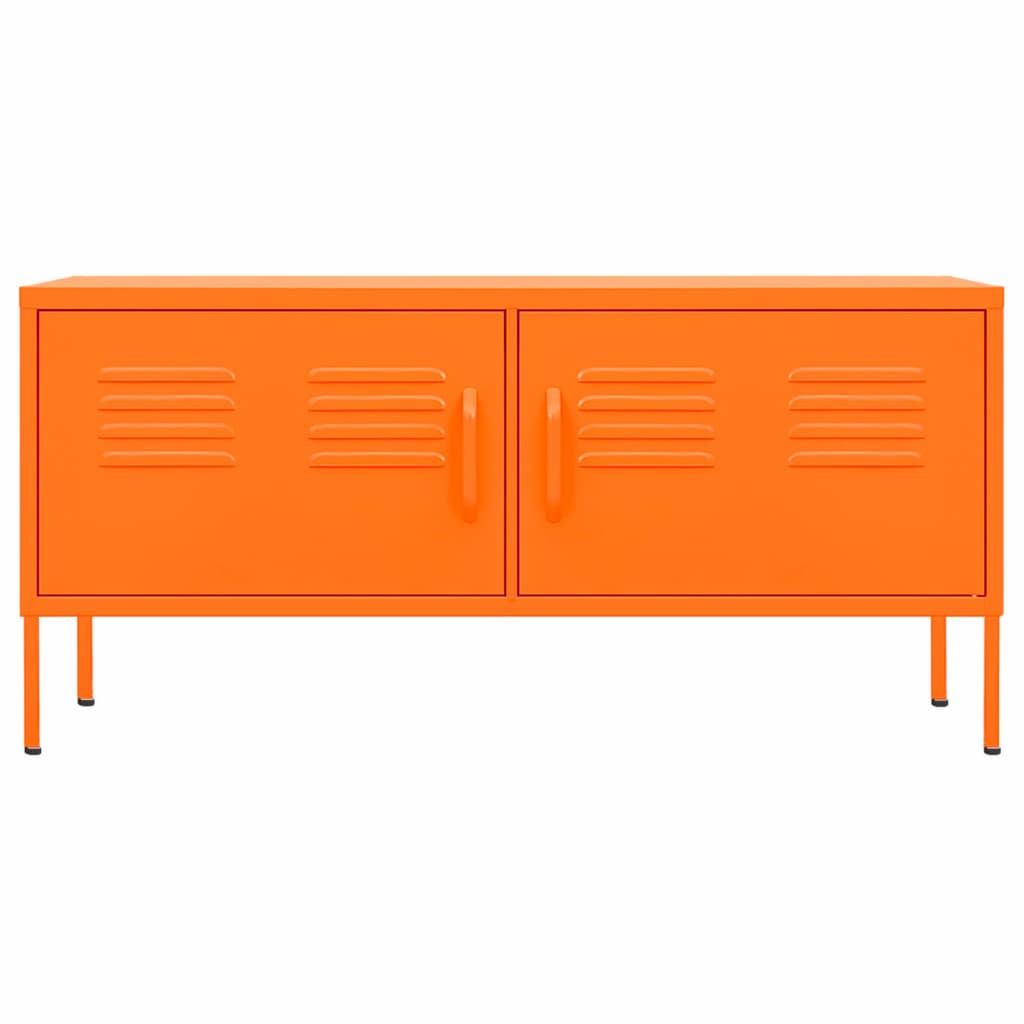 vidaXL TV Cabinet Orange 105x35x50 cm Steel