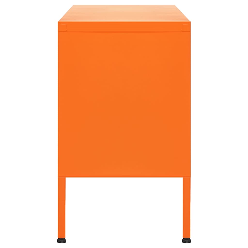 vidaXL TV Cabinet Orange 105x35x50 cm Steel