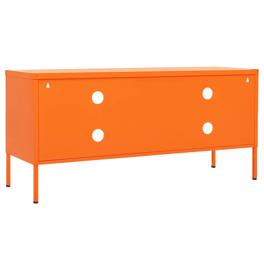 vidaXL TV Cabinet Orange 105x35x50 cm Steel