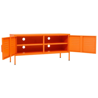 vidaXL TV Cabinet Orange 105x35x50 cm Steel