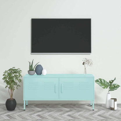 vidaXL TV Cabinet Mint 105x35x50 cm Steel