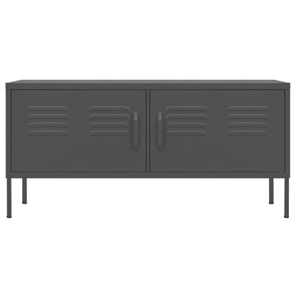 vidaXL TV Cabinet Anthracite 105x35x50 cm Steel