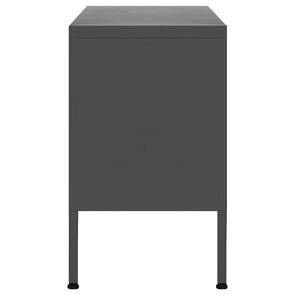 vidaXL TV Cabinet Anthracite 105x35x50 cm Steel