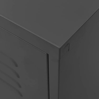 vidaXL TV Cabinet Anthracite 105x35x50 cm Steel