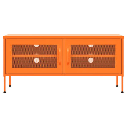 vidaXL TV Cabinet Orange 105x35x50 cm Steel